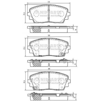 NIPPARTS plaquettes de frein OEM Hyundai - 58101-1YA00 / 58101-1YA30 - Publicité NIPPARTS plaquettes de frein OEM Hyundai - 58101-1YA00 / 58101-1YA30 - Publicité