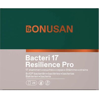 Bonusan Bacteri 17 Expert Resilience Sobres - Suplemento Probiótico Bonusan Bacteri 17 Expert Resilience Sobres - Suplemento Probiótico