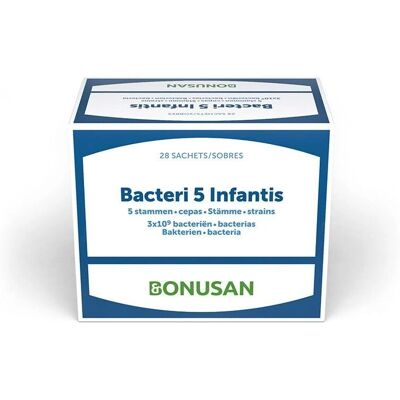 Bonusan Bacteri 5 Infantis Sobres - Suplemento Probiótico para Bebés Bonusan Bacteri 5 Infantis Sobres - Suplemento Probiótico para Bebés