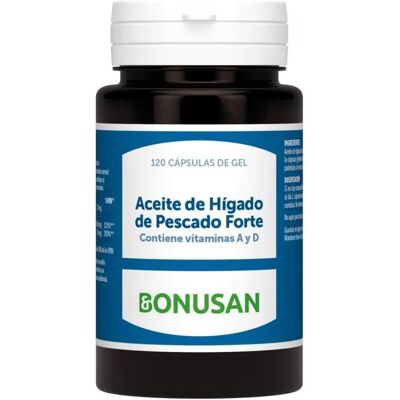 Aceite de Hígado de Pescado Forte Bonusan - Omega-3, Vitaminas A y D - Suplemento Aceite de Hígado de Pescado Forte Bonusan - Omega-3, Vitaminas A y D - Suplemento