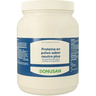 Bonusan Proteína Plus Sabor Neutro 500 g - Polvo de Proteínas Bonusan Proteína Plus Sabor Neutro 500 g - Polvo de Proteínas