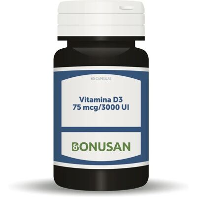 Bonusan Vitamina D3 75 Mcg / 3000 Ui - 60 Cápsulas Bonusan Vitamina D3 75 Mcg / 3000 Ui - 60 Cápsulas