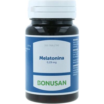 Bonusan Melatonina 0,29 mg - Apoyo para el sueño - 300 comprimidos Bonusan Melatonina 0,29 mg - Apoyo para el sueño - 300 comprimidos