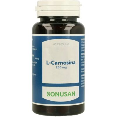 Bonusan L-Carnosine 200 Mg - Supplément végétarien - Publicité Bonusan L-Carnosine 200 Mg - Supplément végétarien - Publicité