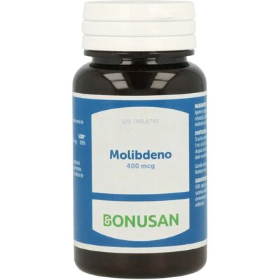 Bonusan Molybdène 400 - Complément alimentaire - 120 comprimés - Publicité Bonusan Molybdène 400 - Complément alimentaire - 120 comprimés - Publicité
