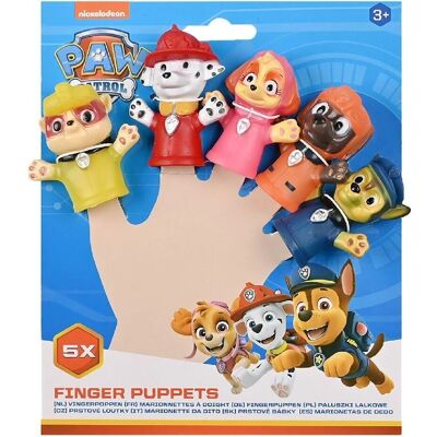 PAW Patrol Mehrfarbige Fingerpuppen - 5 Stück PAW Patrol Mehrfarbige Fingerpuppen - 5 Stück
