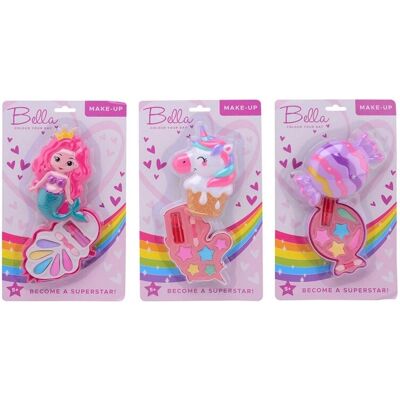 John Toy Bella Make-up-Set - Make-up-Set mit Lidschatten, Lippenstift, Applikator für 5-12 Jahre John Toy Bella Make-up-Set - Make-up-Set mit Lidschatten, Lippenstift, Applikator für 5-12 Jahre
