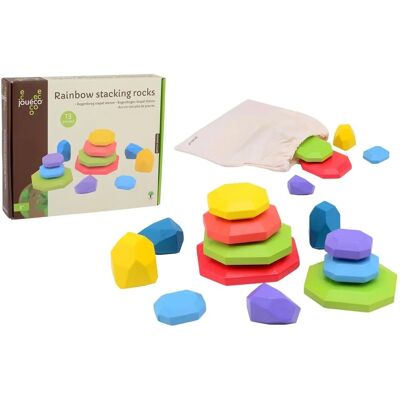 Joueco Modello Set Impilabile Arcobaleno - Giocattolo Joueco Modello Set Impilabile Arcobaleno - Giocattolo