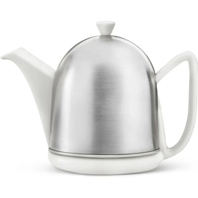 Bredemeijer Cozy Manto Teekanne - Keramik/Edelstahl, Weiß Bredemeijer Cozy Manto Teekanne - Keramik/Edelstahl, Weiß
