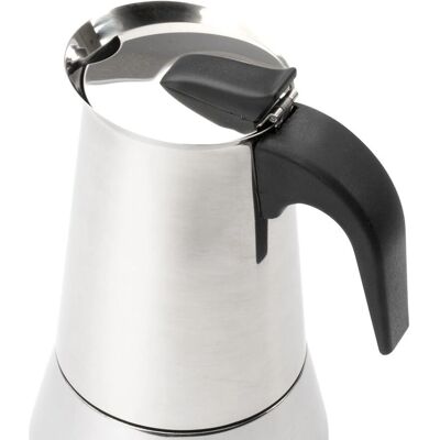 Leopold Vienna Macchina da caffè espresso in acciaio inox per 6 tazze Leopold Vienna Macchina da caffè espresso in acciaio inox per 6 tazze