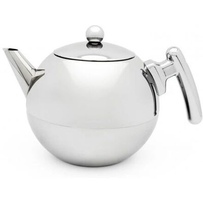 Théière Bella Ronde en acier inoxydable 1,2L - Bredemeijer - Publicité Théière Bella Ronde en acier inoxydable 1,2L - Bredemeijer - Publicité