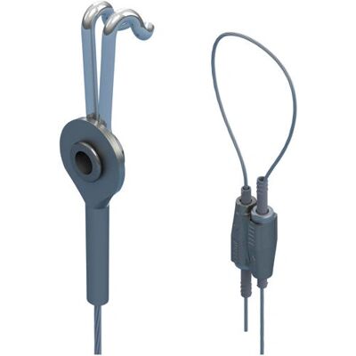 Erico SLK15L3DH Stahlseilsystem - 3m, 1,5mm, Zink Erico SLK15L3DH Stahlseilsystem - 3m, 1,5mm, Zink