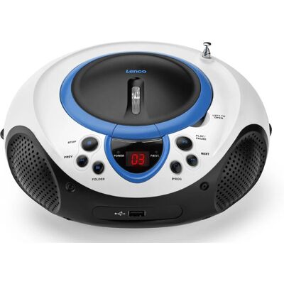 Lenco SCD-38 Radio portatile CD & USB - Blu - Lettore radio/CD Lenco SCD-38 Radio portatile CD & USB - Blu - Lettore radio/CD