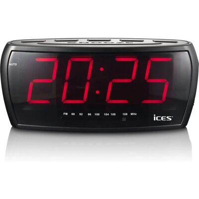 Radio Sveglia ICES ICR-230 - Analogico Nero Radio Sveglia ICES ICR-230 - Analogico Nero