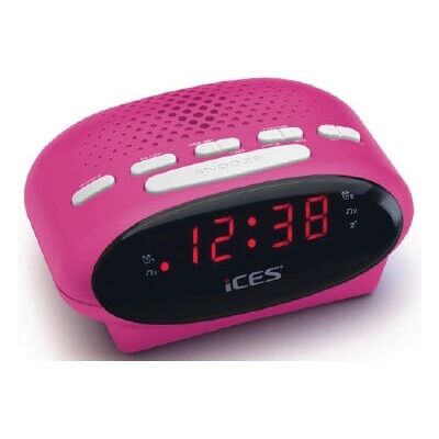 Lenco ICR-210 Pink Radiowecker mit Doppelalarm Lenco ICR-210 Pink Radiowecker mit Doppelalarm