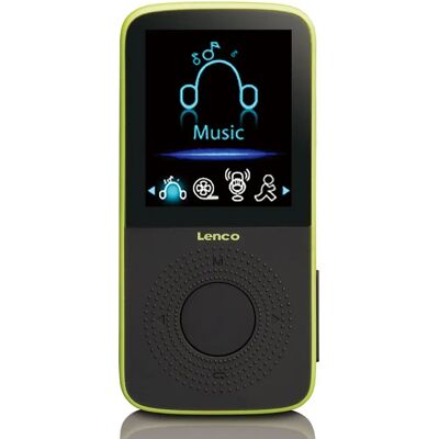 Lenco Podo-153 MP3-Player 4 GB - Schrittzähler - Schwarz, Limette, Grün, Mehrfarben Lenco Podo-153 MP3-Player 4 GB - Schrittzähler - Schwarz, Limette, Grün, Mehrfarben