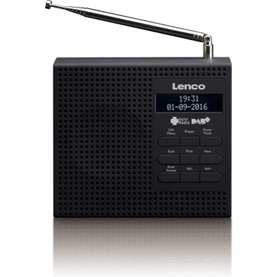 Radio portatile Lenco PDR-020 Nero Radio portatile Lenco PDR-020 Nero