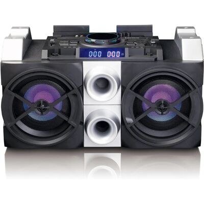 Lenco PMX-150 - Système audio domestique - Bluetooth 4.2, 150 W, LED - Publicité Lenco PMX-150 - Système audio domestique - Bluetooth 4.2, 150 W, LED - Publicité