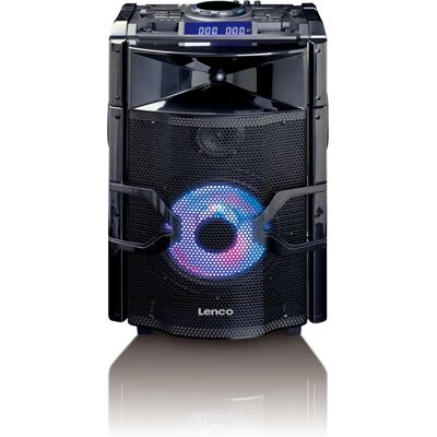 Haut-parleur de Fête Portable Lenco PMX-250 - Noir - 200 W - Publicité Haut-parleur de Fête Portable Lenco PMX-250 - Noir - 200 W - Publicité