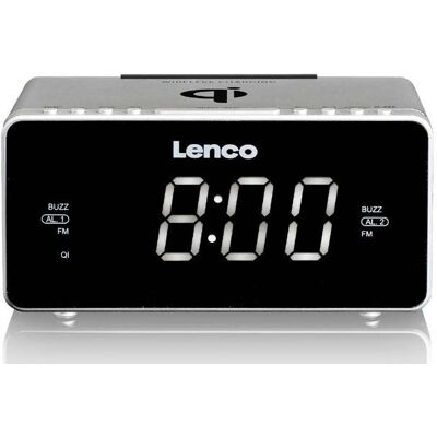 Lenco CR-550 Digitale Radiowecker - Dual Alarm, Qi-Ladung Lenco CR-550 Digitale Radiowecker - Dual Alarm, Qi-Ladung