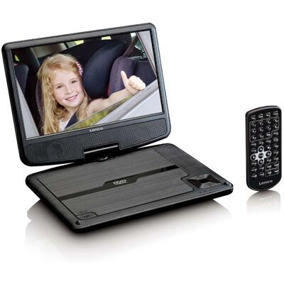 Lenco DVP-901BK tragbarer DVD-Player - 22,9 cm (9"), USB, NTSC/PAL Lenco DVP-901BK tragbarer DVD-Player - 22,9 cm (9"), USB, NTSC/PAL