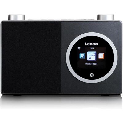 Lenco DIR-70BK - Radio Internet con Schermo e Bluetooth - Nero-Argento Lenco DIR-70BK - Radio Internet con Schermo e Bluetooth - Nero-Argento