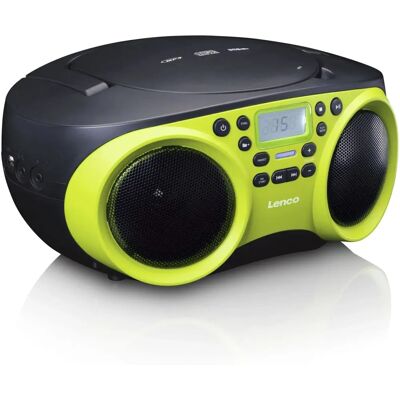 Lenco SCD-200 Lime Radio portátil CD MP3 USB Lenco SCD-200 Lime Radio portátil CD MP3 USB