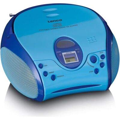 Lenco SCD-24BU Enfants Portable Bleu - Boombox / Radio portable Lenco SCD-24BU Enfants Portable Bleu - Boombox / Radio portable