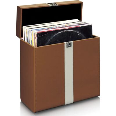 Lenco TTA-301BNWH Vinyl Record Case - Holds 30 LPs Lenco TTA-301BNWH Vinyl Record Case - Holds 30 LPs