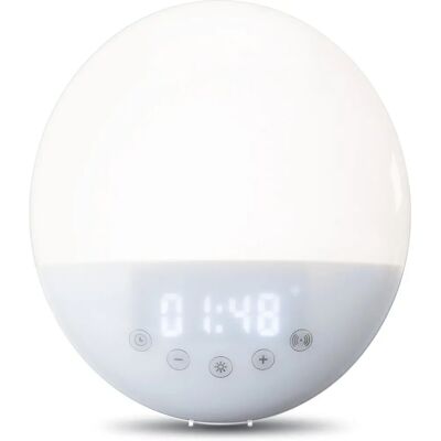 Lenco CRW-110WH Smart Väckarklocka - Soluppgång Solnedgångsljus Lenco CRW-110WH Smart Väckarklocka - Soluppgång Solnedgångsljus