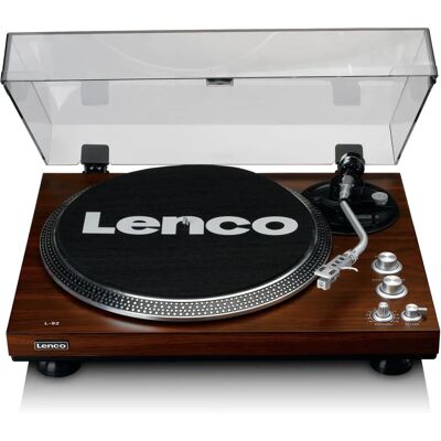 Lenco L-92Wa Walnuss Automatischer Plattenspieler mit USB Lenco L-92Wa Walnuss Automatischer Plattenspieler mit USB