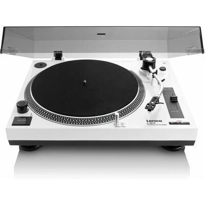 Lenco L-3810 White Turntable - Manual Audio Player Lenco L-3810 White Turntable - Manual Audio Player