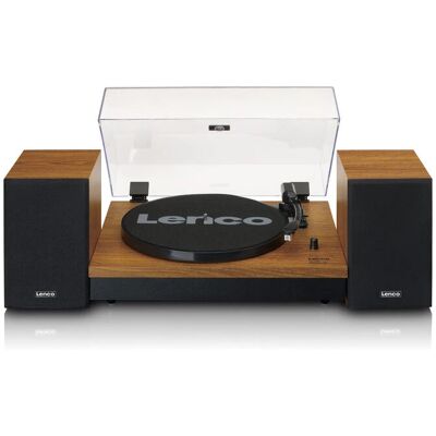 Lenco LS-310WD - Platenspeler met Bluetooth & Houten Luidsprekers Lenco LS-310WD - Platenspeler met Bluetooth & Houten Luidsprekers