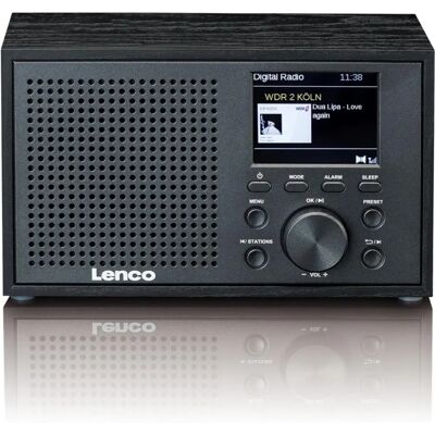Lenco DAR-017BK Compact Bluetooth Radio - DAB FM Wooden Case Lenco DAR-017BK Compact Bluetooth Radio - DAB FM Wooden Case