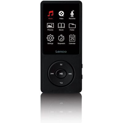 Lenco Xemio-669BK MP3 player - 8 GB Black Lenco Xemio-669BK MP3 player - 8 GB Black