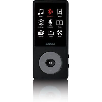 Lenco Xemio-860BK Kompaktowy odtwarzacz MP3 z Bluetooth - Czarny Lenco Xemio-860BK Kompaktowy odtwarzacz MP3 z Bluetooth - Czarny