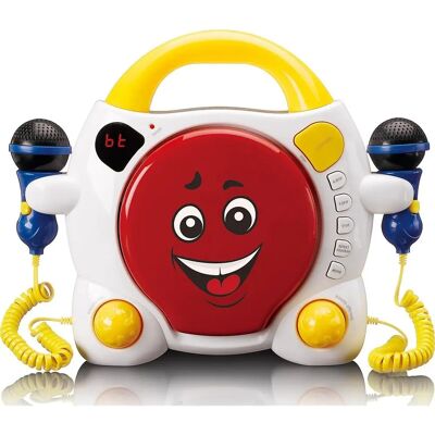 Lenco KCD-011 Kinderen Draagbare Bluetooth CD-Player met Microfoons - Roze - Draagbare CD-Player Lenco KCD-011 Kinderen Draagbare Bluetooth CD-Player met Microfoons - Roze - Draagbare CD-Player