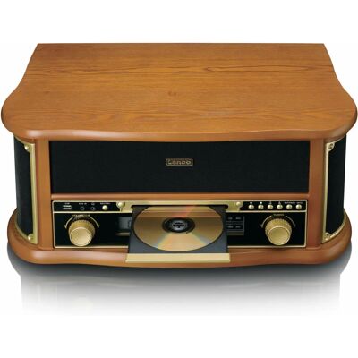 Lenco TCD-2551WD Retro Plattenspieler - Bluetooth, CD, Kassette Lenco TCD-2551WD Retro Plattenspieler - Bluetooth, CD, Kassette