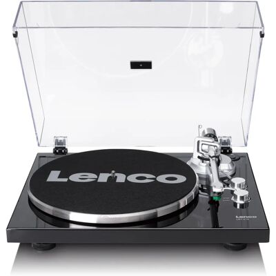 Lenco LBT-215BK Platine Vinyle Bluetooth - Platine Vinyle - Publicité Lenco LBT-215BK Platine Vinyle Bluetooth - Platine Vinyle - Publicité