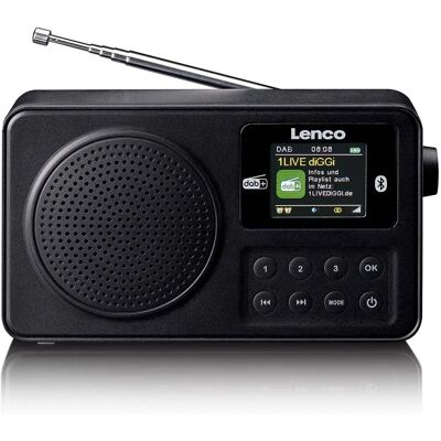 Radio portable DAB+/FM de Lenco avec Bluetooth et antenne télescopique - Radio - Publicité Radio portable DAB+/FM de Lenco avec Bluetooth et antenne télescopique - Radio - Publicité