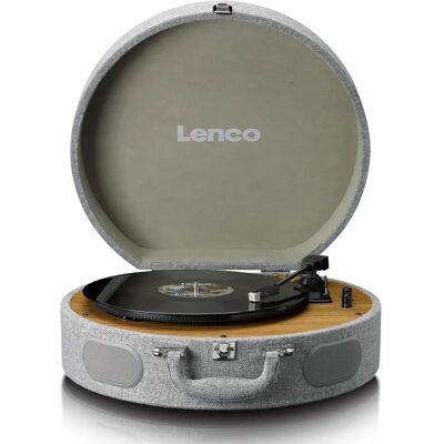 Lenco LS-66GY - Vintage vinylspelare med Bluetooth och stereo högtalare Lenco LS-66GY - Vintage vinylspelare med Bluetooth och stereo högtalare