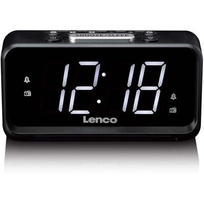 Lenco CR-28BK Radiowecker - Doppalarm, Nachtlicht - Radiowecker Lenco CR-28BK Radiowecker - Doppalarm, Nachtlicht - Radiowecker