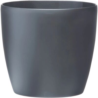 Elho Anthracite Circular Plant Pot 40cm - Indoor Elho Anthracite Circular Plant Pot 40cm - Indoor
