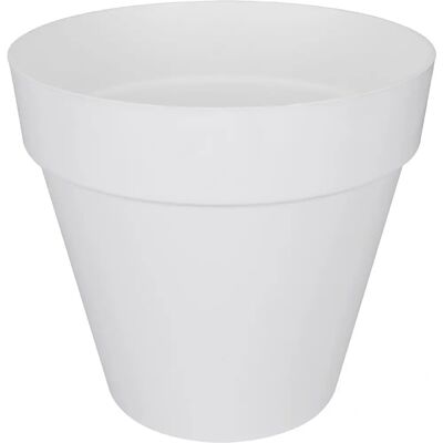 Elho Fehér Műanyag Virágtartó - 25cm Modern Városi Design Elho Fehér Műanyag Virágtartó - 25cm Modern Városi Design