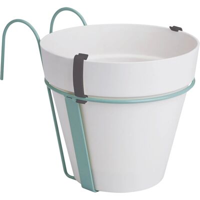 Elho Weiß Balkon Pflanztopf - 20x20cm, 3L - Innen & Außen Elho Weiß Balkon Pflanztopf - 20x20cm, 3L - Innen & Außen