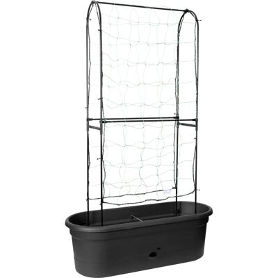 Elho 8711904350307 Vaso da giardino in metallo e plastica nero Elho 8711904350307 Vaso da giardino in metallo e plastica nero