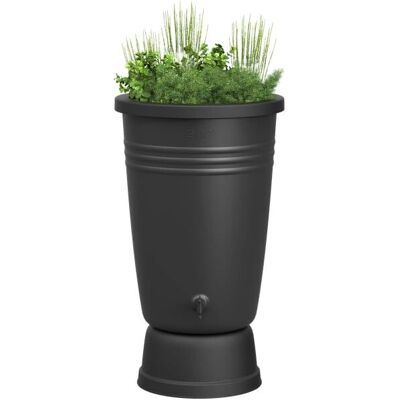 Elho Green Basics Regentonne Plus 110L - Regenwasser sammeln Elho Green Basics Regentonne Plus 110L - Regenwasser sammeln