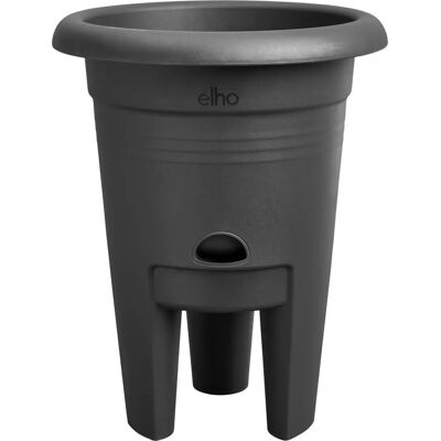 Pot de fleurs en plastique noir Elho - Circulaire 33cm - Publicité Pot de fleurs en plastique noir Elho - Circulaire 33cm - Publicité