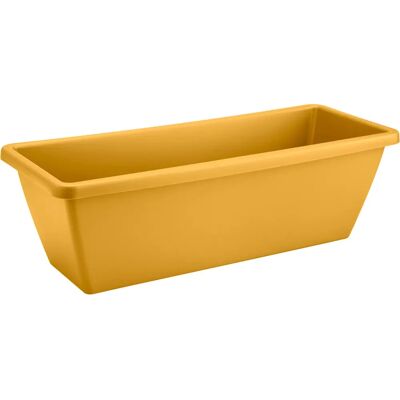 Jardinère extérieure en plastique jaune - Durable et écologique - Publicité Jardinère extérieure en plastique jaune - Durable et écologique - Publicité