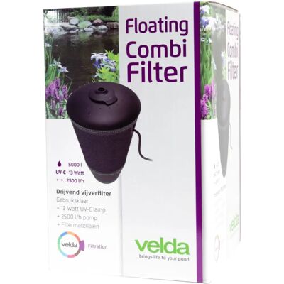 Filtre Combiné Flottant Velda pour Bassins - 2500L/h - Publicité Filtre Combiné Flottant Velda pour Bassins - 2500L/h - Publicité